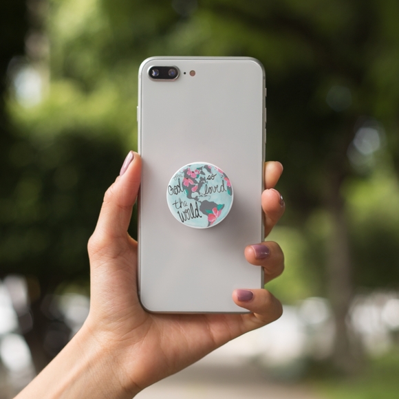 "for God so Loved the World..." Phone Grip/Stand - Picture 7 of 7